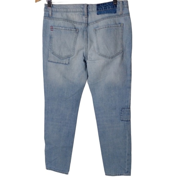 BDG Slim Boyfriend Patchwork Denim Ankle Length Jeans Sz 26 - Picture 5 of 12